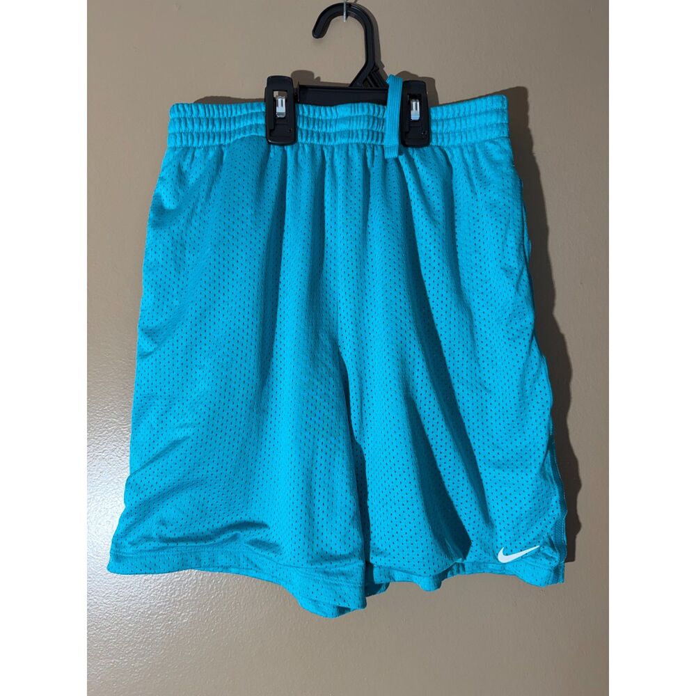 Nike Dri-FIT Youth Boys Athletic Shorts Turquoise Blue Size XL